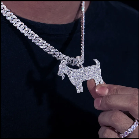 GOAT Pendant – VVS Moissanite Supremacy