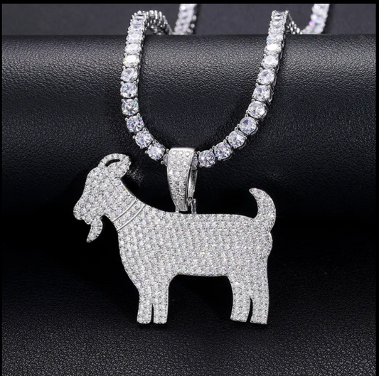 GOAT Pendant – VVS Moissanite Supremacy