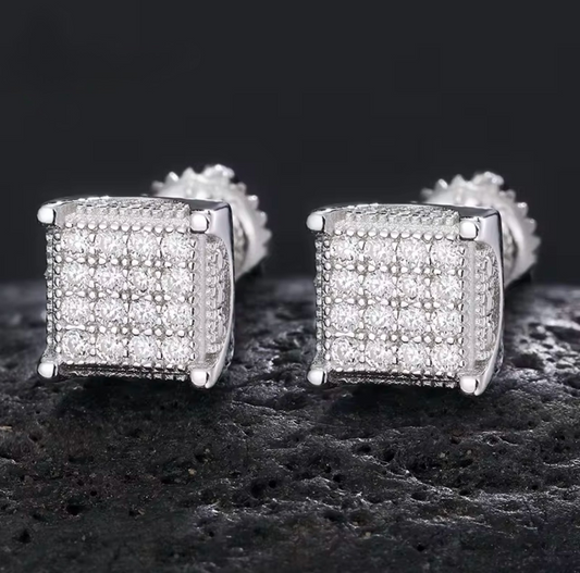 VVS1 Silver Earrings